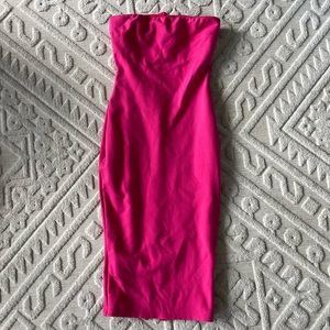 Pink MIDI Bodycon Dress